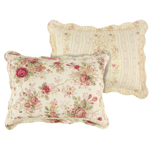 Antique Rose Full/Queen Quilt Set – Ecru