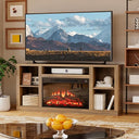 Electric Fireplace TV Stand with Storage, 58 Inch
