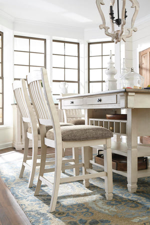 Rectangular Counter Dining Table with Storage