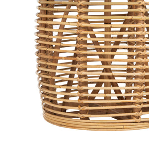 Safavieh Home Maui Coastal Natural Rattan Drum Stool Table