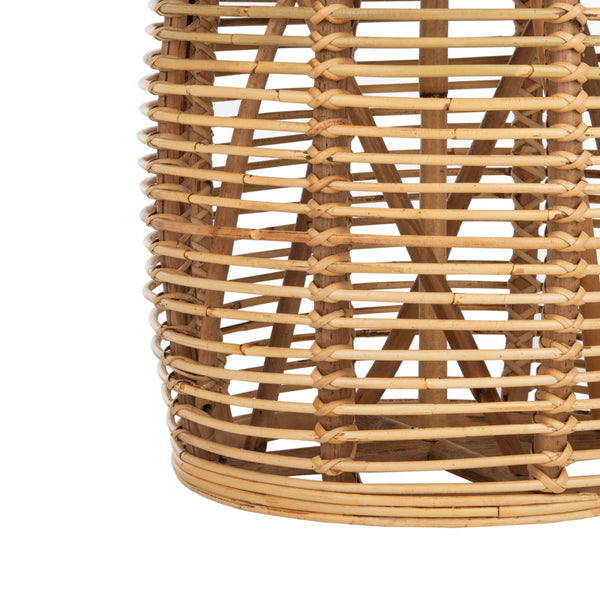 Safavieh Home Maui Coastal Natural Rattan Drum Stool Table