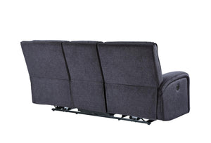 Power Reclining Sofa with USB Charging – Zero Wall Hugger, Grey