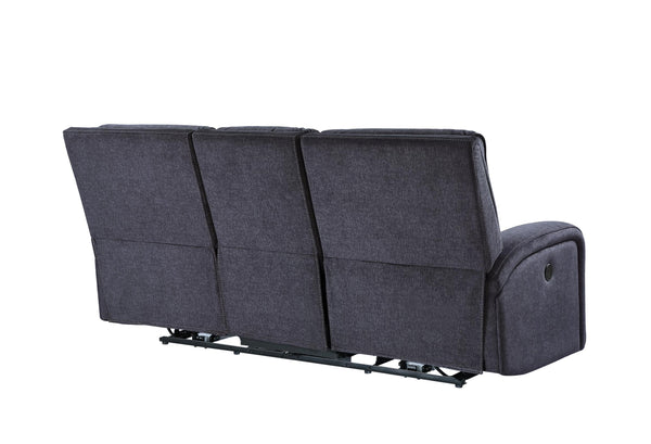 Power Reclining Sofa with USB Charging – Zero Wall Hugger, Grey