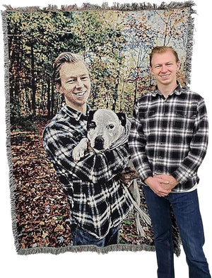 Woven Photo Blanket – Custom Picture Throw