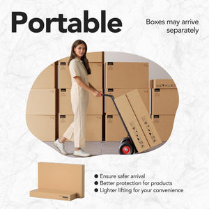 L-Shaped Electric Standing Desk with Storage Drawers