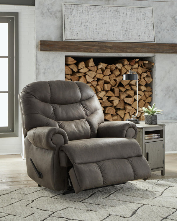 Large Zero Wall Recliner Chair – Grey Faux Leather