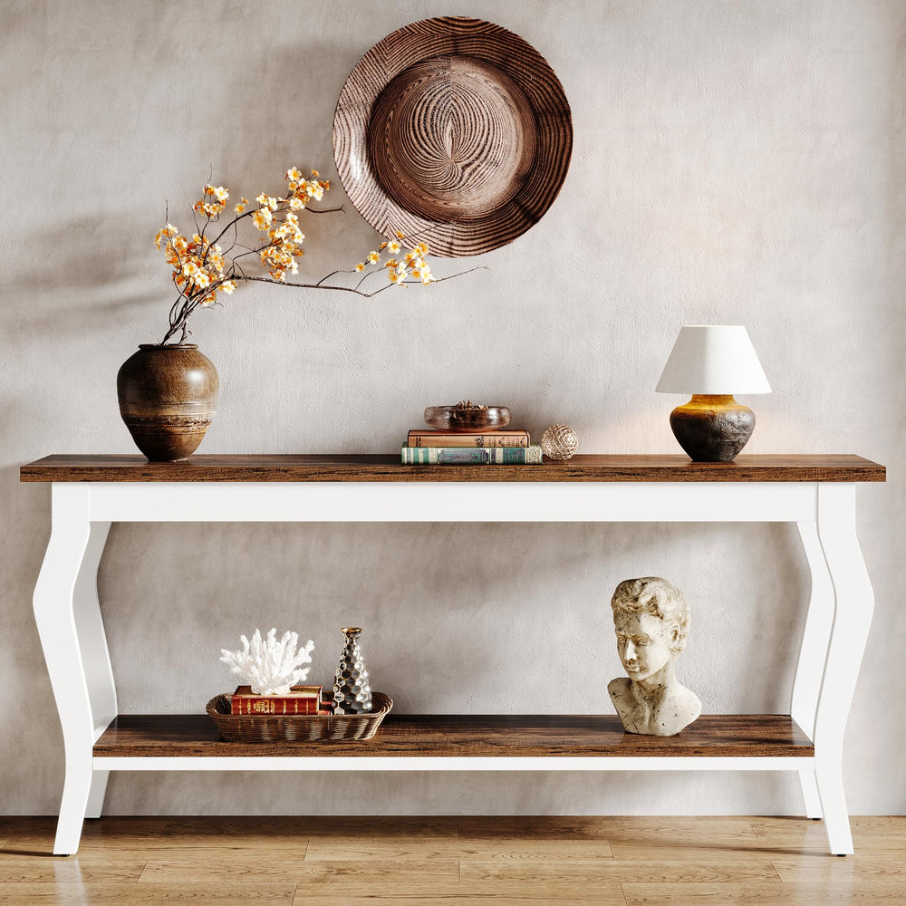 70.9" 2-Tier Sofa Console Table