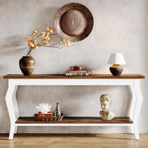 70.9" 2-Tier Sofa Console Table