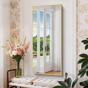 42 Inch Square Wall Mirror with Metal Frame
