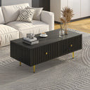 Modern Coffee Table with Storage & 2 Drawers