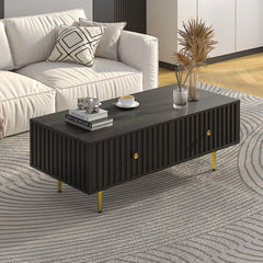 Modern Coffee Table with Storage & 2 Drawers
