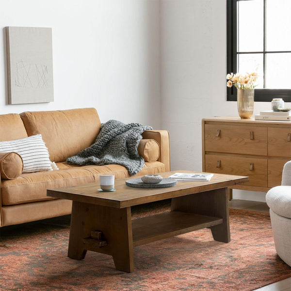 Farmhouse Solid Wood Coffee Table