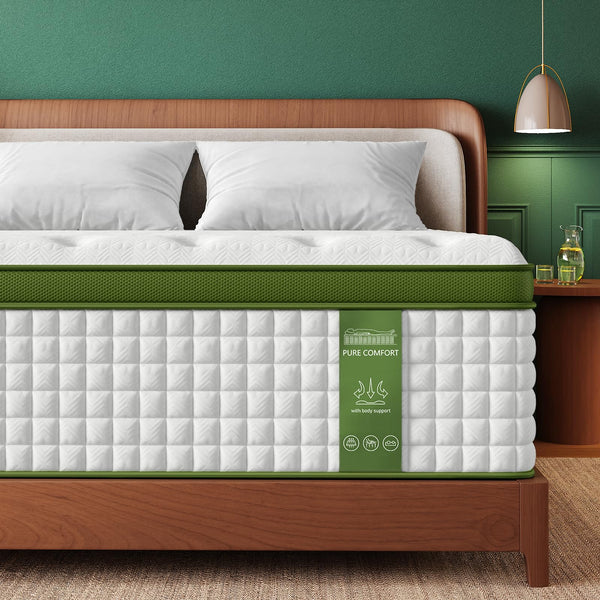 Queen Mattress – 12 Inch Cooling Gel Hybrid, Medium Firm, Pocket Spring