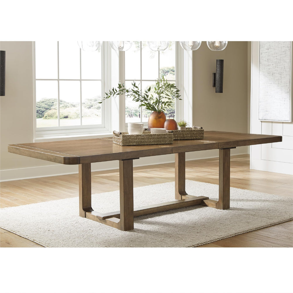 Farmhouse Dining Extension Table with Removable Center Leaf