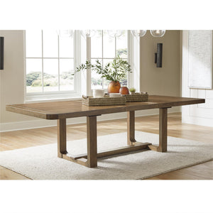 Farmhouse Dining Extension Table with Removable Center Leaf