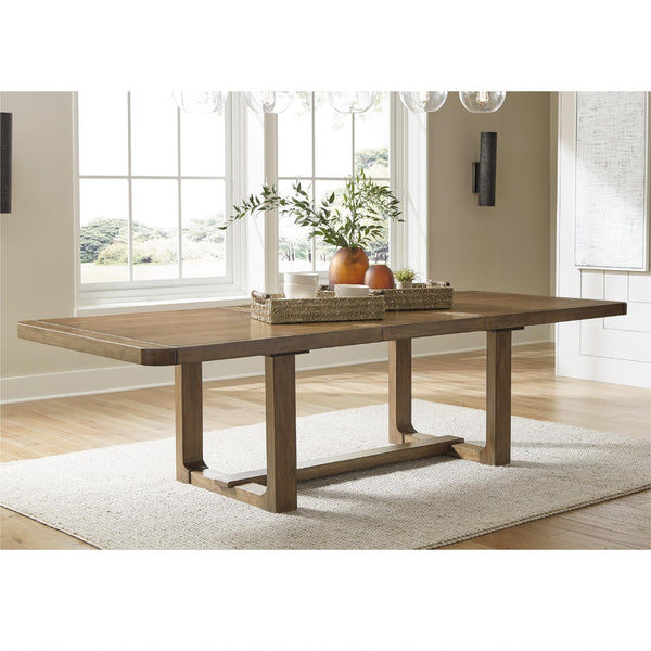 Farmhouse Dining Extension Table with Removable Center Leaf
