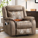 Massage Recliner Chair with Heat & Vibration – Faux Leather, Overstuffed, Wall Hugger