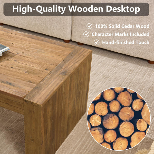 Reclaimed Solid Wood Coffee Table