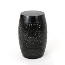 Lace Cut Iron Accent End Table