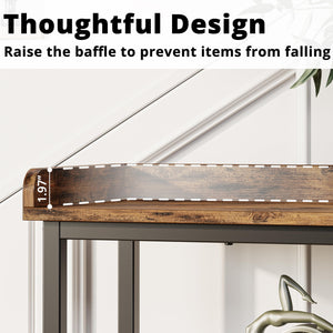 Console Table with Power Outlet – Height Adjustable Entryway Sofa Table