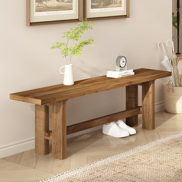 Reclaimed Wood Entryway Bench