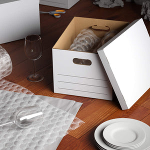 Corrugated Cardboard Filing Boxes with Lift-Off Lid