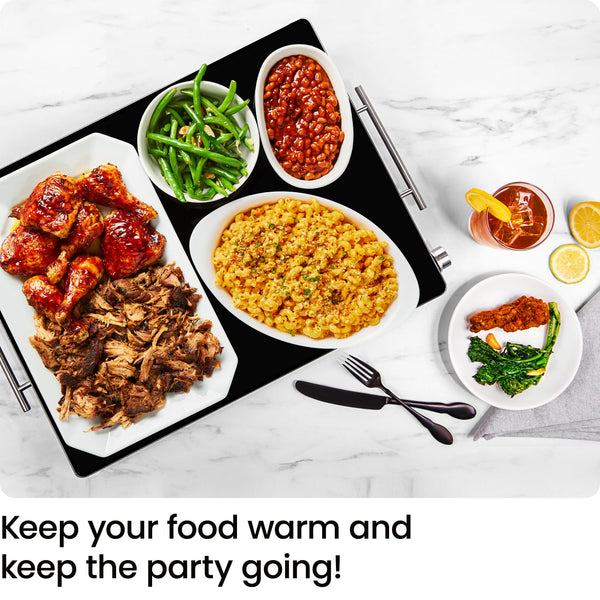Electric Food Warming Tray with Adjustable Temperature Control