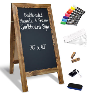 20x40 Magnetic A-Frame Chalkboard Sign with Accessories