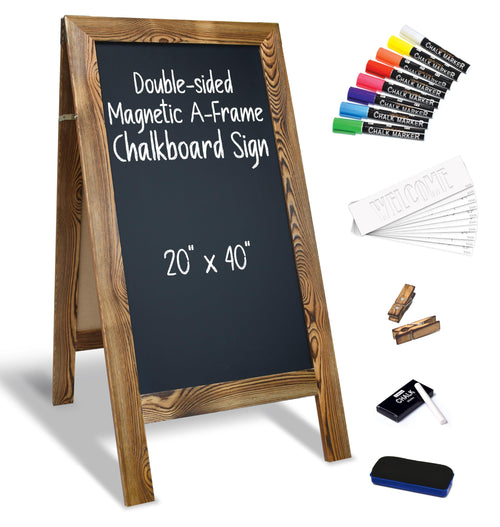 20x40 Magnetic A-Frame Chalkboard Sign with Accessories