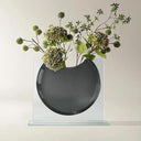 Ellipse Glass Vase — Modern Sculptural Decorative Vase