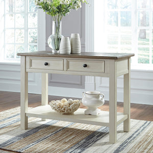 Farmhouse Sofa Table with Drawers
