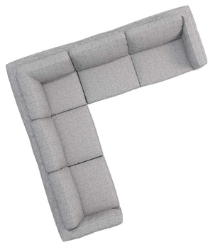 Corner Sofa Slipcover Set – Polyester Flax, 16-Piece