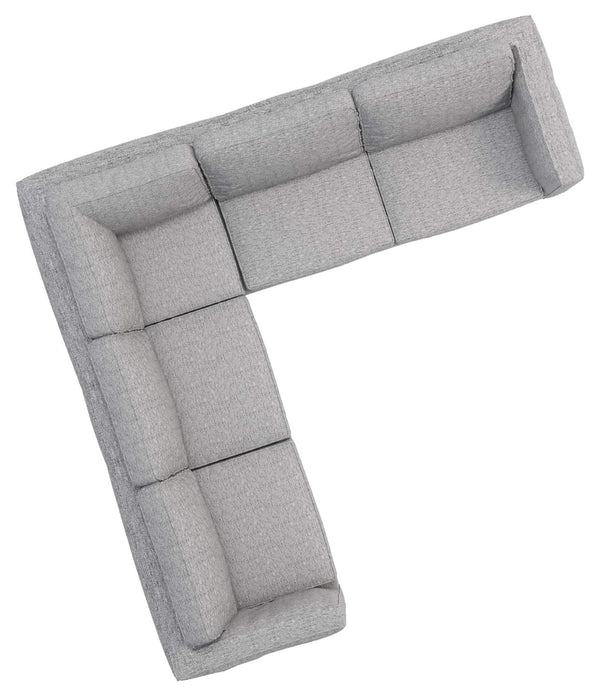 Corner Sofa Slipcover Set – Polyester Flax, 16-Piece