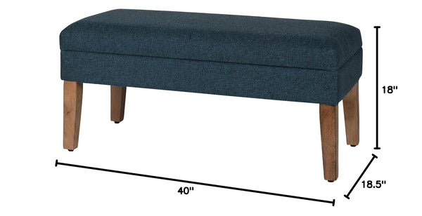 Upholstered Storage Ottoman Bench