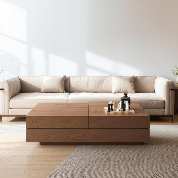 Expandable Coffee Table with Storage