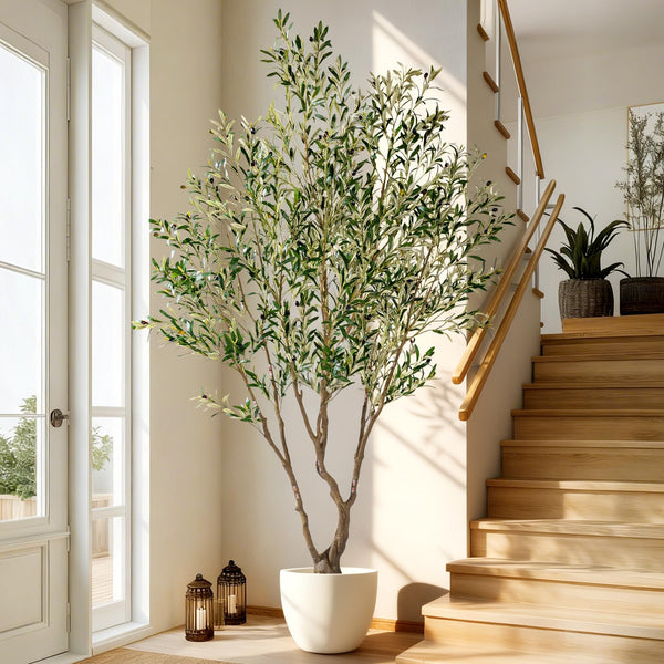 Faux Olive Tree with Pot & Moss — Large Indoor Artificial Plant