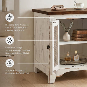 Wystfield Farmhouse End Table with Storage