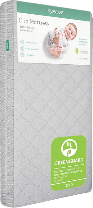 Breathable Crib & Toddler Mattress – Washable, Firm Support, 5.5" Thick