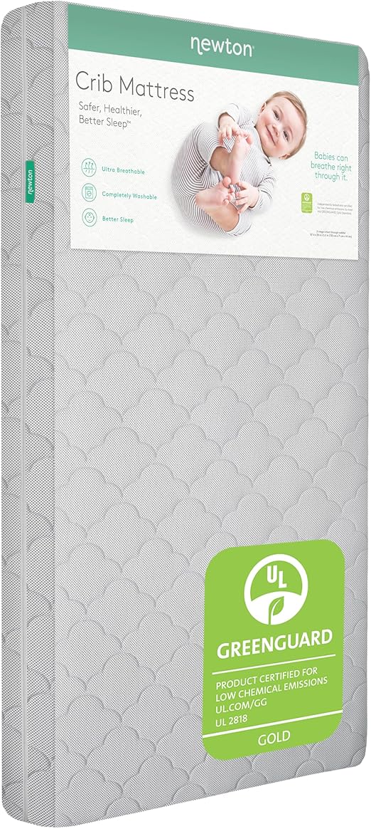 Breathable Crib & Toddler Mattress – Washable, Firm Support, 5.5" Thick