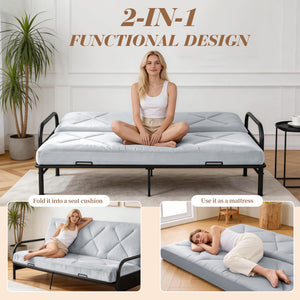 Foldable Futon Mattress with Memory Foam