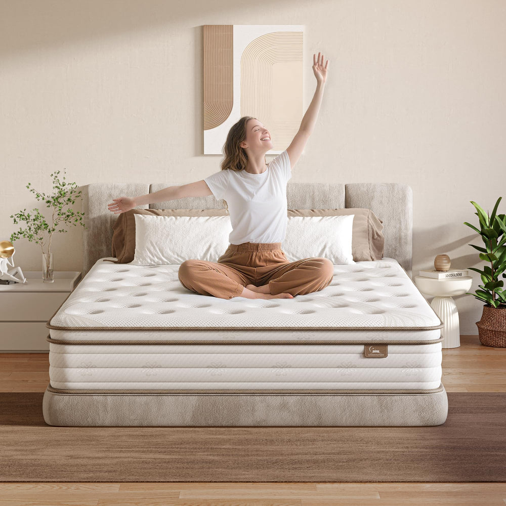 Twin 12-Inch Hybrid Mattress – Medium Firm, Zoned Pocket Coil & Gel Memory Foam