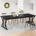 Farmhouse Dining Table 78.7-Inch for 6-8 People