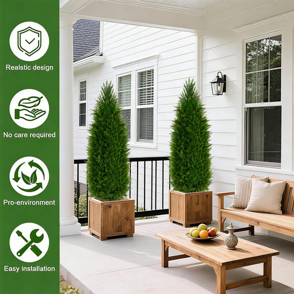 4FT UV-Resistant Artificial Pine Tree