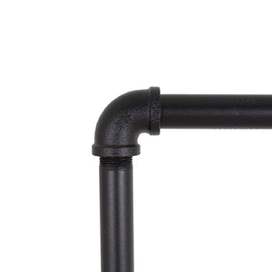 Industrial Pipe Double Rail Clothing Rack
