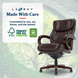 Executive Office Chair with Memory Foam & Faux Leather