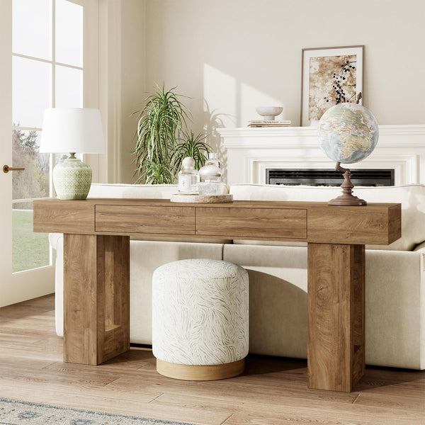 63" Console Table with 2 Drawers