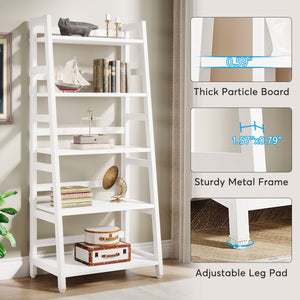 5-Tier Ladder Bookshelf