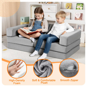 10-Piece Modular Kids Play Couch
