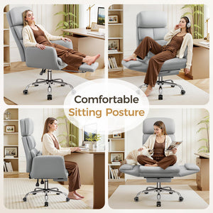 Big & Tall Ergonomic Reclining Office Chair – 500 lb Capacity