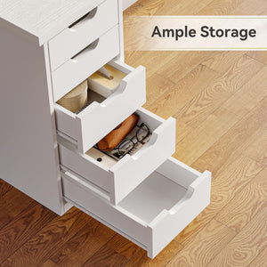 47-Inch Computer Desk with 5 Drawers